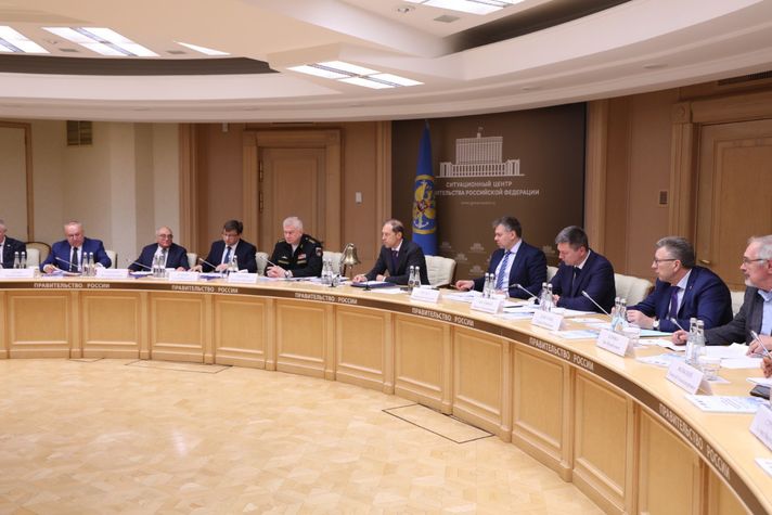 Совещание членов Морской коллегии при Правительстве России